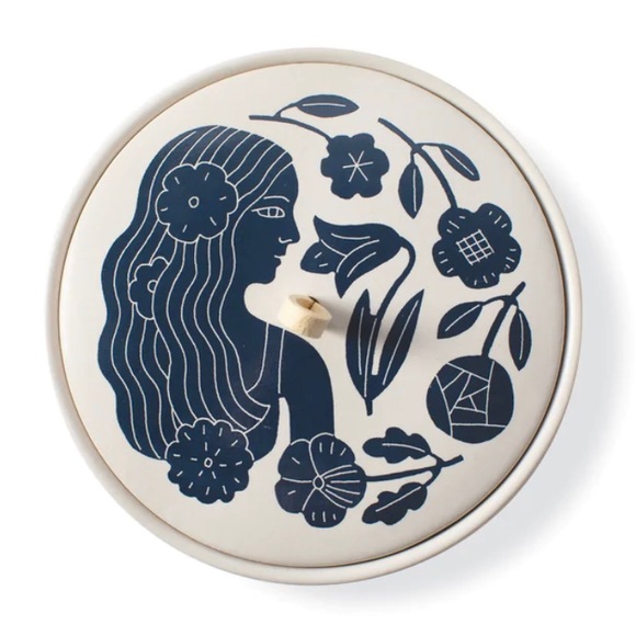 Zodiac…indigo “Pisces” round ceramic decorative trinket box in Kraft gift-NIB - Picture 16 of 16